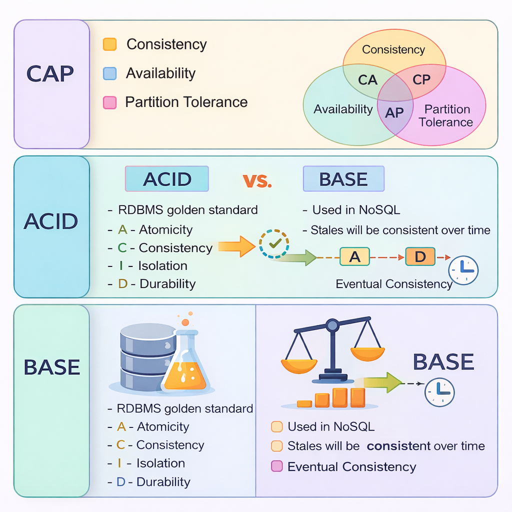 CAP Theorem, ACID & BASE in System Design